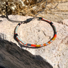 Load image into Gallery viewer, “Golden Hour" LIMIT ONE PER CUSTOMER Fiber Threads with Merino Wool Wanderlust Bracelet

