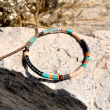 Load image into Gallery viewer, “Windsurfer" Fiber Threads with Merino Wool Wanderlust Bracelet
