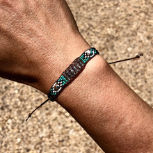 Load image into Gallery viewer, “Moon River” Labradorite, Spiny Oyster Turquoise, Turquoise, Seed Bead Dream Bracelet
