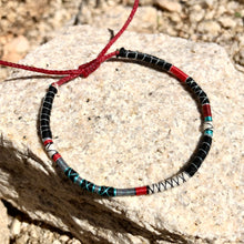 Load image into Gallery viewer, “Slab City" Fiber Threads with Merino Wool Wanderlust Bracelet
