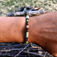 Load image into Gallery viewer, “Humility" Fiber Threads with Merino Wool Wanderlust Bracelet
