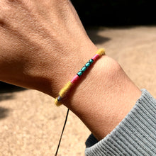 Load image into Gallery viewer, “Mountain Lion” Alpaca Wool, Cotton, and Waxed Linen Cord Wanderlust Bracelet
