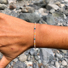 Load image into Gallery viewer, “Firecracker" Ethiopian Opal, Seed Bead Spirit Bracelet
