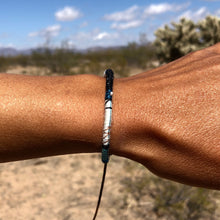 Load image into Gallery viewer, “Ursa Major" Fiber Threads with a Pearl Stone Wanderlust Bracelet
