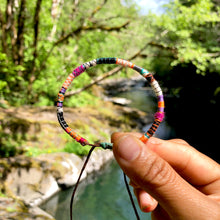 Load image into Gallery viewer, “Free Flow" Fiber Threads with Merino Wool Wanderlust Bracelet
