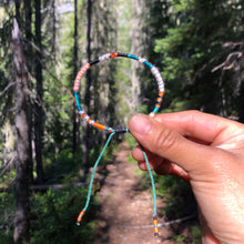 Load image into Gallery viewer, “Pacific Coast Highway” Cotton, Merino Wool, Opal Wanderlust Bracelet
