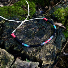 Load image into Gallery viewer, “Bella Coola” Cotton and Irish Waxed Linen Cord Wanderlust Bracelet
