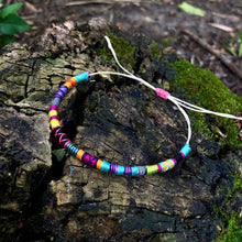 Load image into Gallery viewer, “Nevada City” **LIMIT ONE PER CUSTOMER** Cotton and Irish Waxed Linen Cord Wanderlust Bracelet
