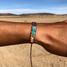 Load image into Gallery viewer, “Adventurous Heart” Peridot, Labradorite, Turquoise, and Ethiopian Opal Dream Bracelet
