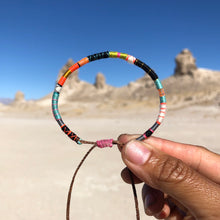 Load image into Gallery viewer, “The Pinnacles" Fiber Threads with Merino Wool Wanderlust Bracelet
