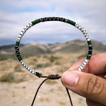 Load image into Gallery viewer, “Desert Walk" Fiber Threads with Merino Wool Wanderlust Bracelet
