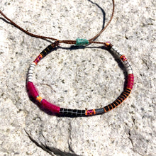Load image into Gallery viewer, “Highway to the Heart" Fiber Threads with Merino and Alpaca Wool Wanderlust Bracelet
