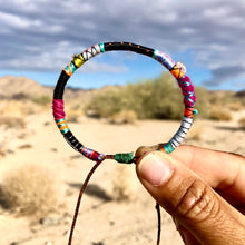 Load image into Gallery viewer, “Reflection” Fiber Threads with Herkimer Diamond, Opal, Turquoise Stones Wanderlust Bracelet

