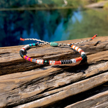 Load image into Gallery viewer, “Remember Who You Are" Fiber Threads with an Turquoise, Opal, Malachite Wanderlust Bracelet
