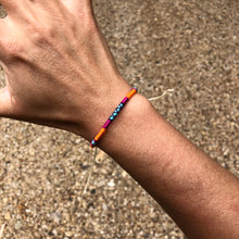 Load image into Gallery viewer, “Chiang Mai” Cotton and Irish Waxed Linen Cord Wanderlust Bracelet
