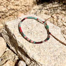 Load image into Gallery viewer, “Life is Wild" Fiber Threads with Merino Wool Wanderlust Bracelet
