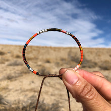 Load image into Gallery viewer, “I am Stronger with my Imperfections" Fiber Threads with Merino Wool Wanderlust Bracelet

