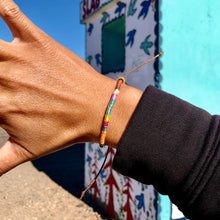 Load image into Gallery viewer, “Live Freely" Fiber Threads with Merino and Alpaca Wool Wanderlust Bracelet
