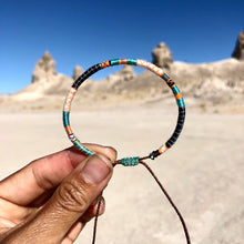 Load image into Gallery viewer, “Windsurfer" Fiber Threads with Merino Wool Wanderlust Bracelet
