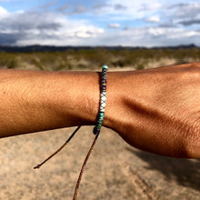 Load image into Gallery viewer, “Saguaro" Fiber Threads with Merino Wool Wanderlust Bracelet
