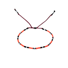 Load image into Gallery viewer, “My Life was a Vast Glowing Empty Page" Various Fiber Threads Micro-Wanderlust Bracelet
