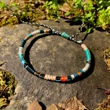 Load image into Gallery viewer, “Rewilding" Fiber Threads with Merino Wool Wanderlust Bracelet
