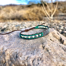 Load image into Gallery viewer, “Firelight” Labradorite, Turquoise, and Ethiopian Opal Dream Bracelet
