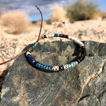 Load image into Gallery viewer, “Believe in Yourself" Fiber Threads with an Opal Stone Wanderlust Bracelet
