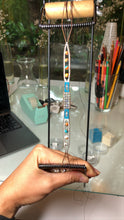 Load image into Gallery viewer, “Dream Catcher” Labradorite, Moonstone, Spiny Oyster Turquoise, Seed Bead Dream Bracelet
