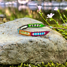 Load image into Gallery viewer, “Gaia” Peridot, Magnesite, Opal, Malachite, Turquoise, Pearl, Amethyst Dream Bracelet
