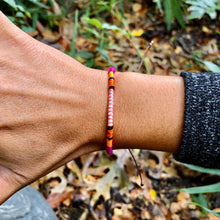 Load image into Gallery viewer, “Wild Rose" Fiber Threads with Alpaca Wool Wanderlust Bracelet
