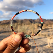 Load image into Gallery viewer, “Map to the Soul" Fiber Threads with Merino Wool Wanderlust Bracelet
