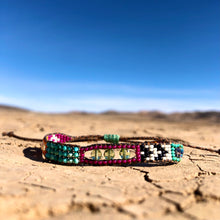 Load image into Gallery viewer, “Adventurous Heart” Peridot, Labradorite, Turquoise, and Ethiopian Opal Dream Bracelet
