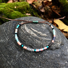 Load image into Gallery viewer, “High Tide" Fiber Threads with Merino Wool Wanderlust Bracelet
