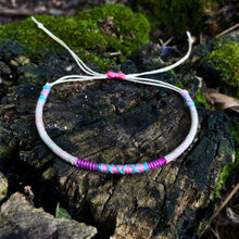 Load image into Gallery viewer, “Seoul” Cotton and Irish Waxed Linen Cord Wanderlust Bracelet
