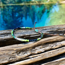 Load image into Gallery viewer, “Straight on ‘til Morning" Fiber Threads with Merino Wool Wanderlust Bracelet
