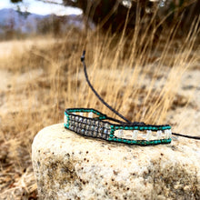 Load image into Gallery viewer, “Hummingbird” Turquoise, Pearl, and Labradorite Dream Bracelet
