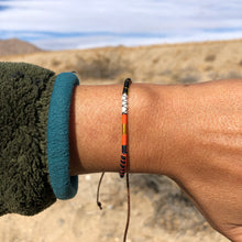 Load image into Gallery viewer, “I am Stronger with my Imperfections" Fiber Threads with Merino Wool Wanderlust Bracelet
