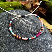Load image into Gallery viewer, “Bohemian Heart" Fiber Threads with Alpaca and Merino Wool Wanderlust Bracelet
