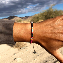 Load image into Gallery viewer, “Fighter" Fiber Threads with Merino Wool Wanderlust Bracelet
