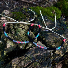 Load image into Gallery viewer, “Bella Coola” Cotton and Irish Waxed Linen Cord Wanderlust Bracelet

