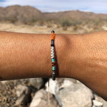 Load image into Gallery viewer, “I am Human" Fiber Threads with Merino Wool Wanderlust Bracelet
