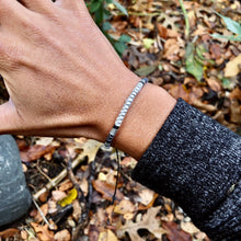 Load image into Gallery viewer, “Howl" Fiber Threads with Merino Wool Wanderlust Bracelet
