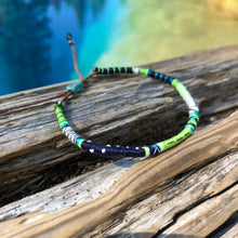 Load image into Gallery viewer, “Straight on ‘til Morning" Fiber Threads with Merino Wool Wanderlust Bracelet
