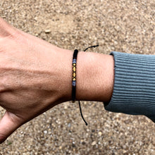 Load image into Gallery viewer, “Moose” Cotton and Irish Waxed Linen Cord Wanderlust Bracelet
