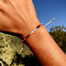 Load image into Gallery viewer, “Singing Coyote” Cotton, Merino Wool, with Turquoise Wanderlust Bracelet

