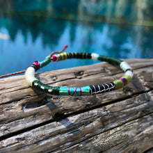 Load image into Gallery viewer, ”Stay on Your Path" Fiber Threads with Merino Wool Wanderlust Bracelet
