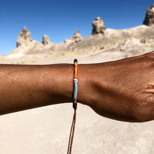 Load image into Gallery viewer, “The Pinnacles" Fiber Threads with Merino Wool Wanderlust Bracelet
