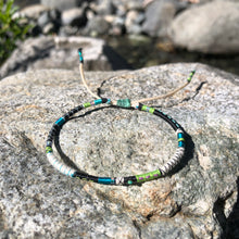 Load image into Gallery viewer, “Manzanita” Cotton, Merino Wool, Turquoise Wanderlust Bracelet
