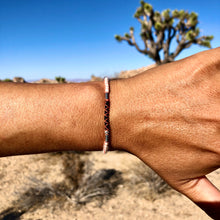 Load image into Gallery viewer, “Desert Sunrise" Fiber Threads with Merino Wool Wanderlust Bracelet
